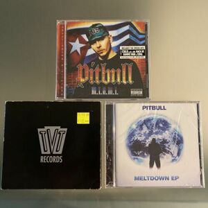 Pitbull 4 LOT- M.I.A.M.I. NEW SEALED, Meltdown EP SEALED, UK IMPORT TVT Promo 海外 即決