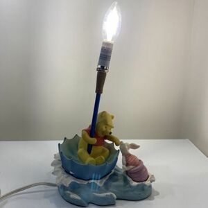 Winnie The Pooh And Piglet Umbrella Nursery Lamp Vintage Hampton Bay Baby Disney 海外 即決