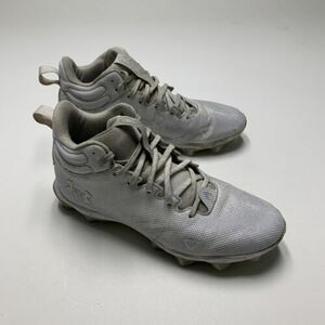 アンダーアーマー メンズ Spotlight Franchise 3025083 White Football Cleats Shoes Sz 10 海外 即決