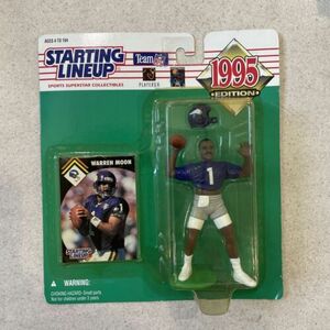 Starting Lineup Warren Moon NFL Action Figure & Card 1995 - New 海外 即決