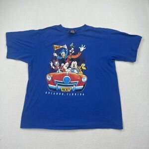 VTG Mickey Unlimited Disney T Shirt Size 2XL Blue Orlando Florida Short Sleeve 海外 即決