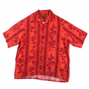 Lucky Brand ‘Retro Feel’ Red Size XL Palms 海外 即決
