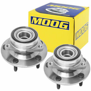 4WD Moog Front Wheel Bearing & Hub Assembly Pair For 1994-1999 Dodge Ram 1500 海外 即決