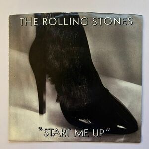 ローリング・ストーンズ - Start Me Up / 1981 45 rpm Record w/Picture Sleeve VG+ 海外 即決