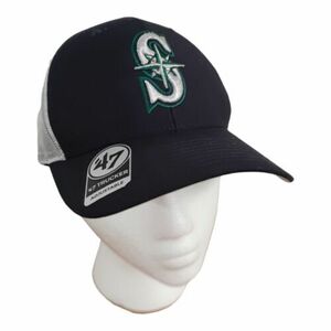 Seattle Mariners '47 Brand Navy Blue Trucker Adjustable Hat baseball cap New 海外 即決