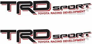 2 TRD Toyota Racing Development Decal Sticker Sport Tacoma Tundra 4X4 Off Road 海外 即決