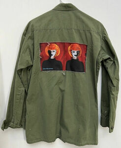 Vintage L 60's Jungle Jacket w James Scott UK stitch on back Velvet Blue (band) 海外 即決