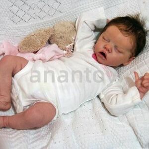 18In Vinyl Silicone Doll Sleeping Real Reborn Baby Dolls Lifelike Newborn 海外 即決