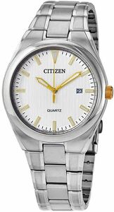 Citizen BI0959-56A Two Tone White Dial Mens Casual Dress Watch 海外 即決