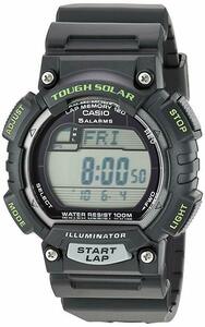 Casio STL-S100H-1AV Black & Green Tough Solar Mens Digital Sports Watch 海外 即決