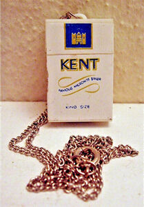 Kent Cigarette Necklace Charm Old Vending Machine Toy Old Store Stock 海外 即決