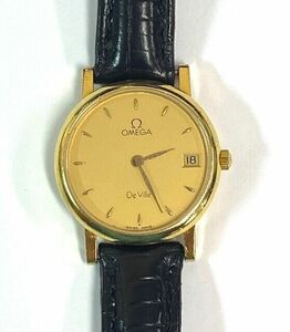 Omega Deville 18K Yellow Gold Wristwatch 海外 即決