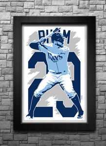 TOMMY PHAM art print/poster TAMPA BAY RAYS FREE S&H! JERSEY 海外 即決