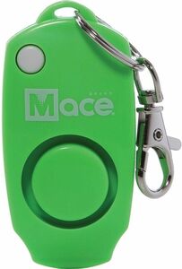 Mace Personal Alarm 3" Green Button-Press 130 dB Key-Ring Integrated Whistle 海外 即決