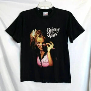 Vintage Britney Spears LIVE 2000 Black Concert Tee S 海外 即決