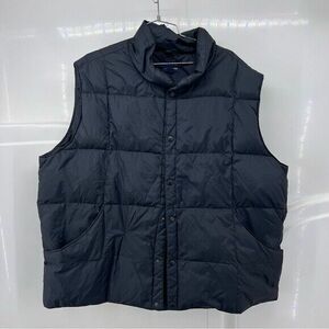 Lands end XXl black down vest 海外 即決