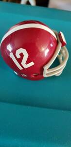 ALABAMA CRIMSON TIDE #12 STYLE POCKET PRO HELMET RIDDELL WITH PADDING 海外 即決