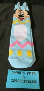 Disney Parks Authentic Mickey Mouse Socks Adult Easter Bunny Ears Blue Spring 海外 即決