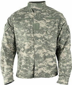 HUNTING CAMO JACKET, US Army ACU Field Combat COAT-Jacket SHORT SLEEVE LRG-LONG 海外 即決