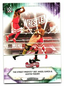 2021 Topps WWE #52 The Street Profits def. Angel Garza & Austin Theory 海外 即決