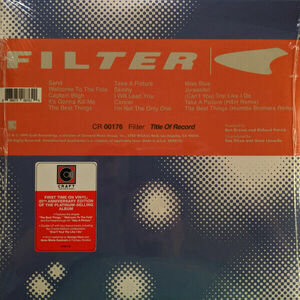 Filter Title Of Record (2019) Craft Recordings CR00176 2xLP バイナル NEW 20th 海外 即決