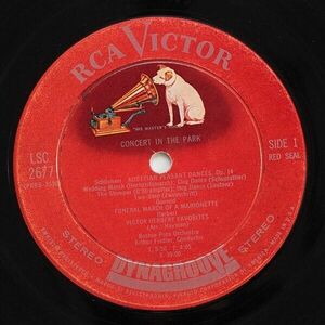 1963 Boston Pops Arthur Fiedler Concert In The Park 33rpm RCA Victor LSC267インチ7インチ VG 海外 即決