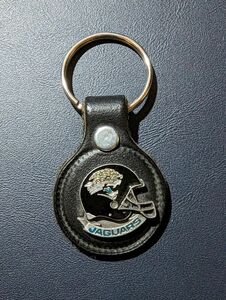 JACKSONVILLE JAGUARS Leather Helmet Logo Keychain Keyring NFL Licensed *NEW* 海外 即決