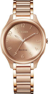 Citizen Women's Eco-Drive Women's Pink Gold-Tone Watch 35MM EM0758-58X 海外 即決