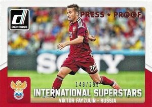 2015 Donruss Soccer 'International Superstars' #87 Viktor Fayzulin 148/299 海外 即決