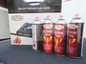GAS ONE GS-3000 Portable Gas Stove with Carrying Case, 9,000 BTU, 8 Cans Butane 海外 即決
