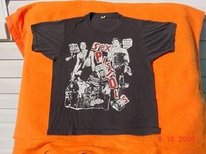 RARE VINTAGE 1980'S SEX PISTOLS SCREEN STARS PUNK ROCK SHIRT 海外 即決