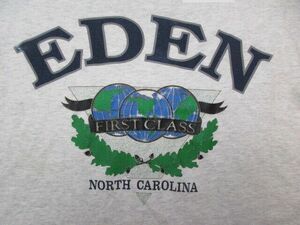 VTG Eden Shirt Adult Extra Large Single Stitch North Carolina Globe 90s Mens 海外 即決