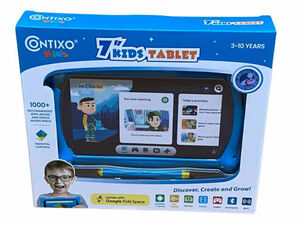 New Contixo V10, 16GB, Kids 7" Learning Tablet - Blue Sealed 海外 即決