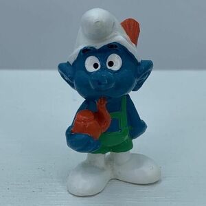 Smurfs 20081 Tyrolese Smurf Smoking Pipe Vtg Swiss Figure Bully Peyo Figurine 海外 即決