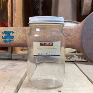 Vintage Coleman Lantern 242 Burner Head Duraglass Glass Jar Retail Store Display 海外 即決