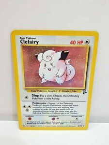 Clefairy 6/130 HOLO ポケモン Trading Card Base Set 2 海外 即決