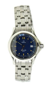 Omega Seamaster 120m Blue Dial Stainless Steel Watch 海外 即決