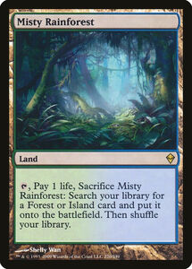 MTG Misty Rainforest Zendikar 220/249 Regular Rare NM 海外 即決