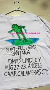 Grateful Dead Vintage T-Shirt XL- (one of a kind from Calaveras August 1987) 海外 即決