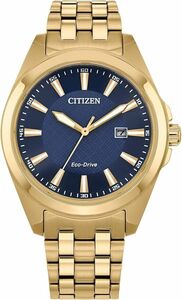 Citizen Men's Eco-Drive Classic Peyton Watch, 3-Hand Date, Sapphire Crystal NIB 海外 即決