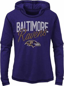 Outerstuff NFL Girls 7-16"Glory Days Hoodie-Purple-XL(16), Baltimore Ravens 海外 即決
