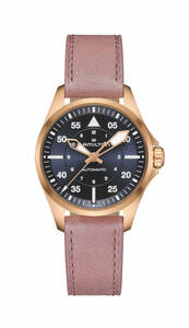 Hamilton H76245840 Khaki Aviation Pilot Rose Steel 36 mm Automatic Women's Watch 海外 即決