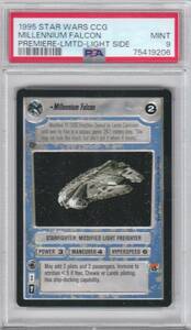 1995 Star Wars CCG Premiere Limited Light Side Millennium Falcon PSA 9 (9206) 海外 即決