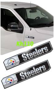 NFL Pittsburgh Steelers Car Truck Edition Badge Color Aluminum Emblem Sticker 海外 即決