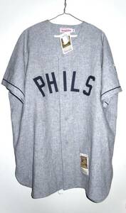 Authentic Mitchell & Ness Philadelphia Phillies Chuck Klein Wool Jersey 52 XXL 海外 即決