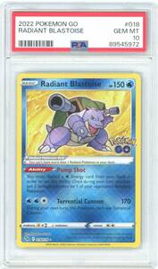 PSA 10 Radiant Blastoise 018/078 ポケモン SWSH ポケモン GO Secret Rare 海外 即決