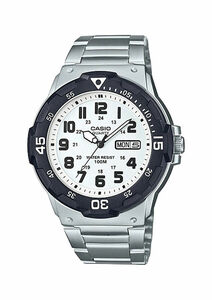 Casio MRW200HD-7BV Men's Stainless Steel Band Sports Easy Reader Day Date Watch 海外 即決