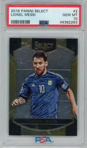 Lionel Messi 2016 Panini Select #2 Argentina PSA 10 海外 即決