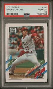 2021 Topps #150 大谷翔平 ANGELS PITCHING - PSA 10 GEM MINT 海外 即決