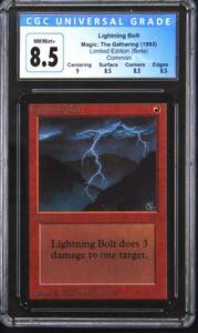 1993 Lightning BOlt Common Magic: The Gathering Card CGC 8.5 海外 即決